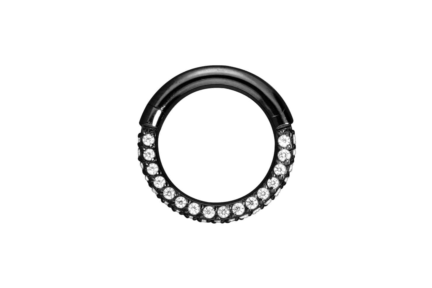 Titan Segmentring Clicker Piercing KRISTALLRAND
